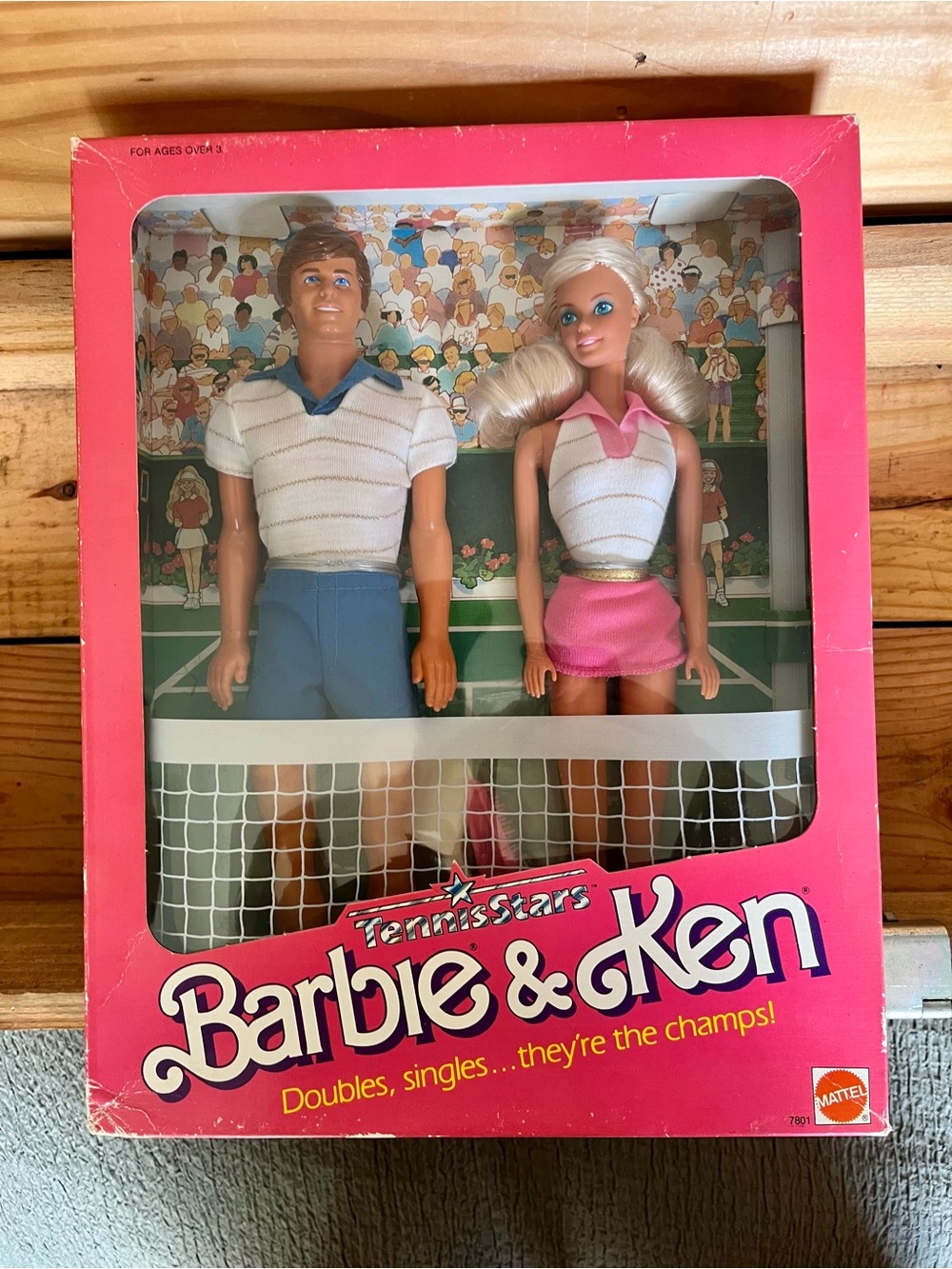 Vintage 1988 Tennis Stars Barbie & Ken Gift Set #7801 Mattel